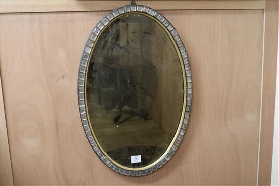 An Irish mirror, H.69cm